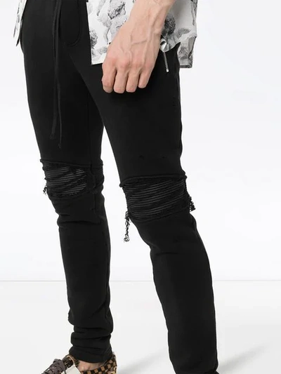 Shop Amiri Biker Track Trousers In Black