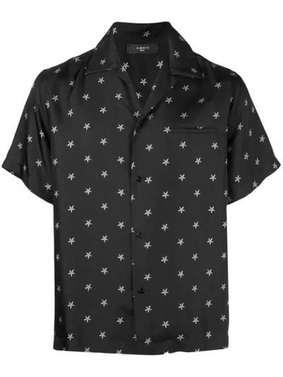Shop Amiri Star Print Shirt In Black