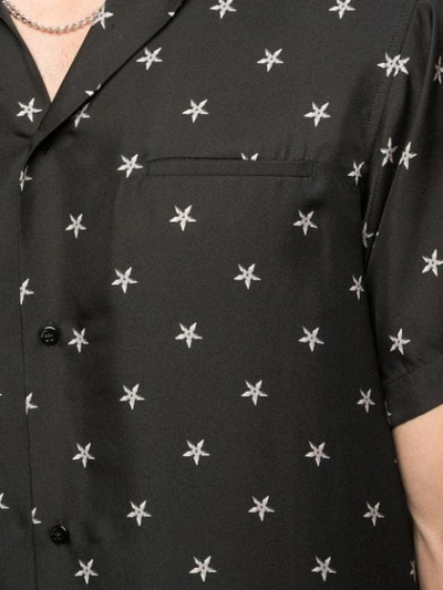Shop Amiri Star Print Shirt In Black
