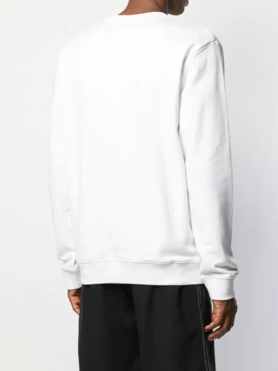 Shop Mcq By Alexander Mcqueen Monster Logo Sweatshirt In White