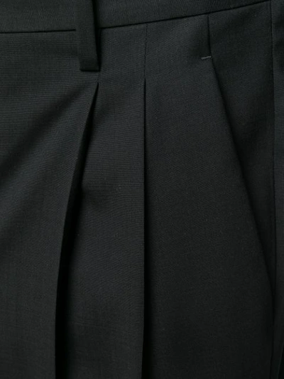 DSQUARED2 褶饰锥形裤 - 黑色