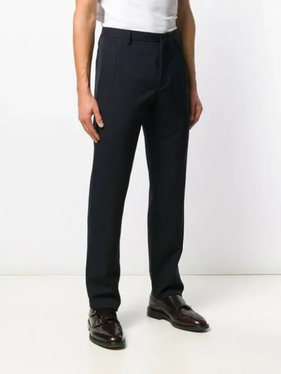 Shop Giorgio Armani Tailored Suit Trousers In Blue