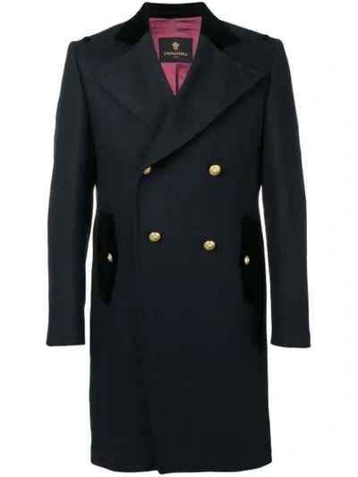 Shop Lords And Fools Hyde Military Coat - Blue