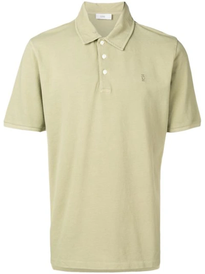 Shop Closed Chest Logo Polo Shirt - Green