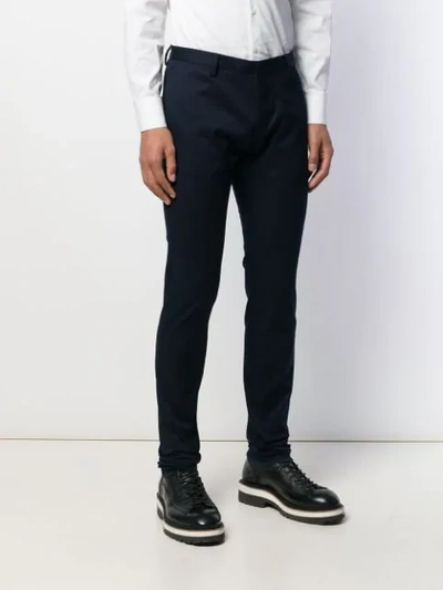 Shop Dsquared2 Slim-fit Tailored Trousers In Blue