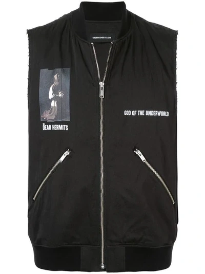 Shop Undercover The Dead Hermits Vest In Black