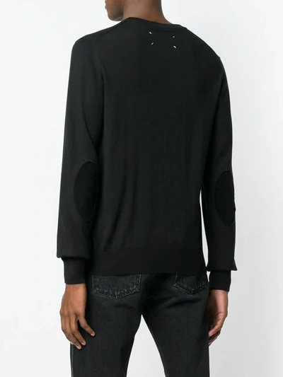 Shop Maison Margiela Knitted Sweatshirt In Black