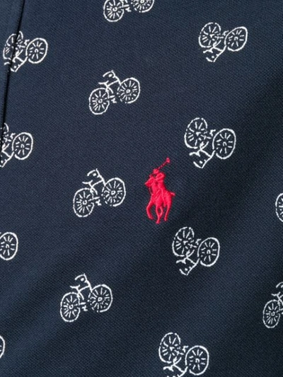 Shop Polo Ralph Lauren Bike Pattern Shirt In Blue