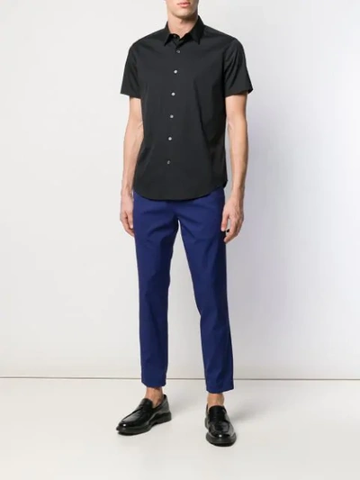 Shop Theory Short Sleeve Shirt In Black