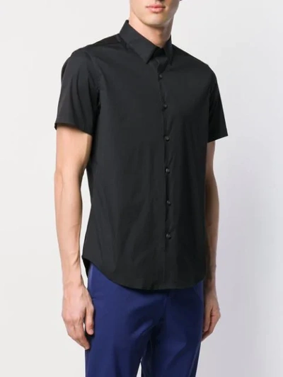 Shop Theory Short Sleeve Shirt In Black