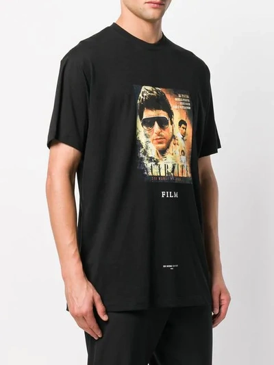 Shop Ih Nom Uh Nit Scarface Movie Poster T-shirt In Black