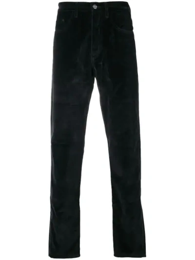 Shop Enfants Riches Deprimes Velvet Corduroy Trousers In Black