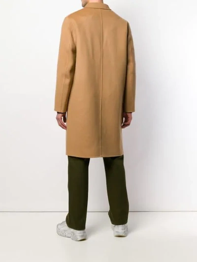 Shop Acne Studios 'chad' Oversized-mantel In Brown