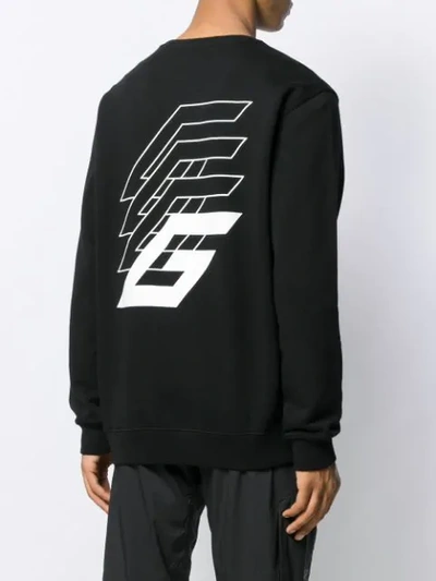 Shop Givenchy Studio Homme Podium Printed Sweatshirt In Black