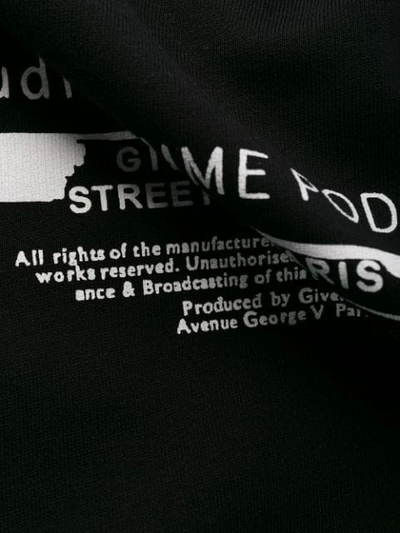 Shop Givenchy Studio Homme Podium Printed Sweatshirt In Black