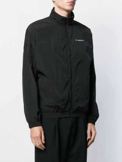 Shop Givenchy Logo Lightweight Jacket In Black