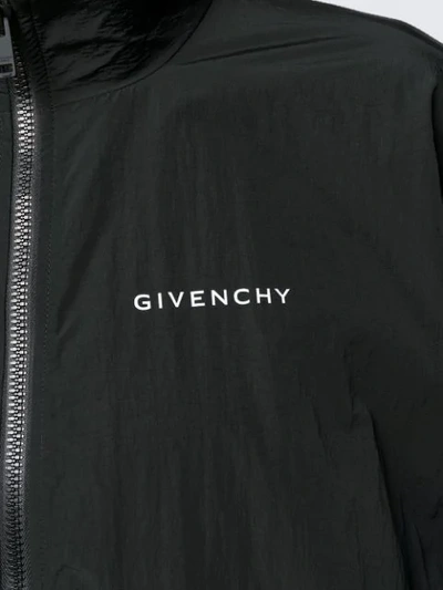 Shop Givenchy Logo Lightweight Jacket In Black