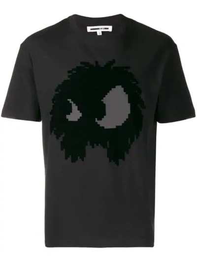Shop Mcq By Alexander Mcqueen Mcq Alexander Mcqueen Velvet Print T-shirt - Black