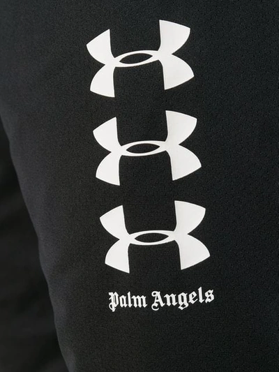 Shop Palm Angels X Under Armour Recovery Track Pants In 1001 Black White