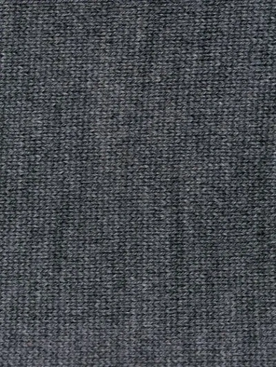 Shop Maison Margiela Contrast Knit Jumper - Grey