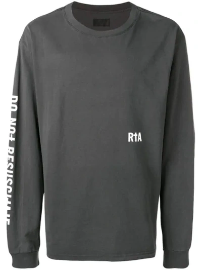 Shop Rta 'organ Donor' Sweatshirt In Grey