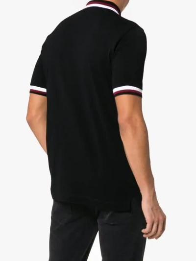Shop Dolce & Gabbana Classic Logo Polo Shirt In Black