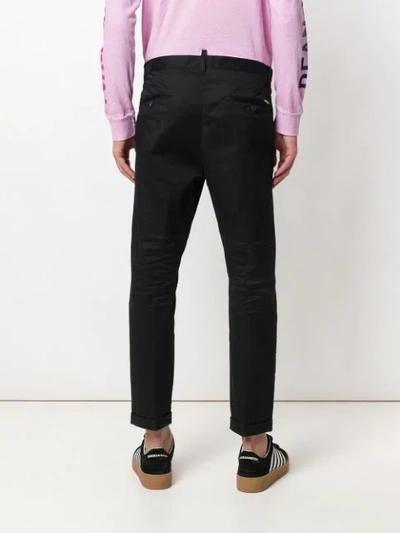 Shop Dsquared2 Hockney Fit Trousers In Black