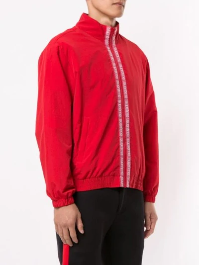 Supreme Classic Logo Taping Track Jacket In Red | ModeSens