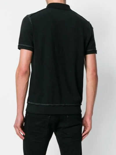Shop Givenchy Front Logo Polo Shirt  - Farfetch In Black
