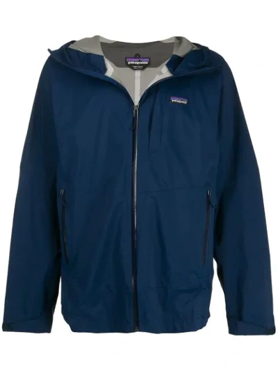 Shop Patagonia Kapuzenjacke Mit Reissverschluss - Blau In Blue