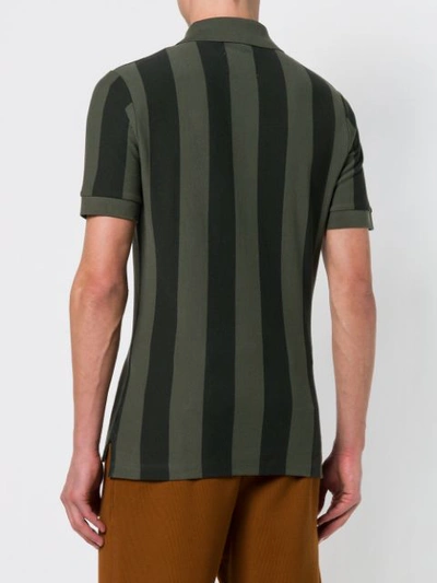 Shop Vivienne Westwood Man Striped Polo Shirt In Green