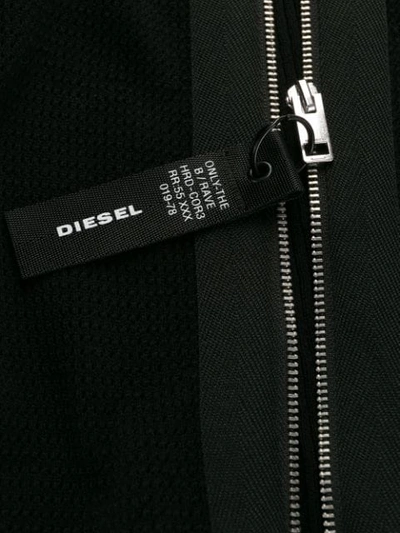 Shop Diesel Gestrickte Kapuzenjacke In 900 Black