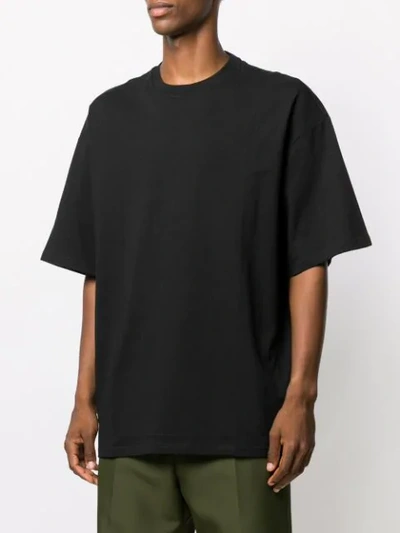 Shop Lanvin Rear Logo Print T-shirt In Black