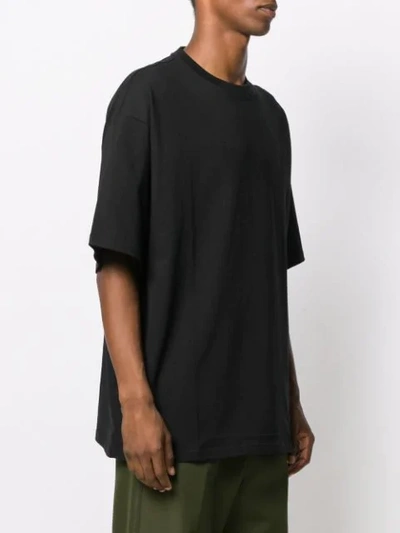 Shop Lanvin Rear Logo Print T-shirt In Black