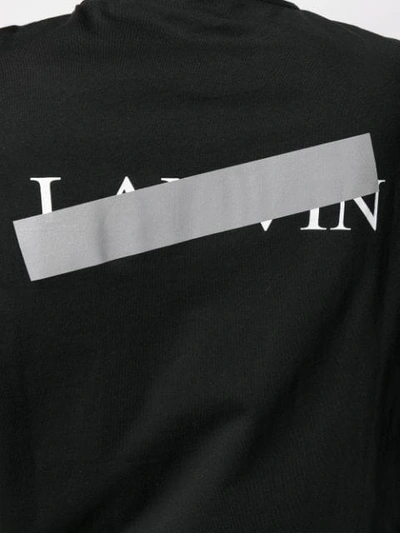 Shop Lanvin Rear Logo Print T-shirt In Black