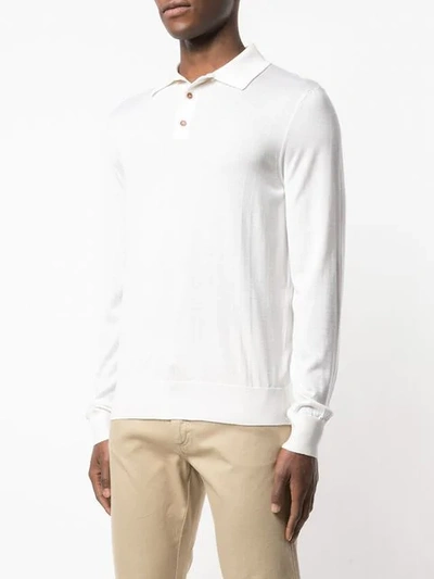 Shop Ermenegildo Zegna Slim In White