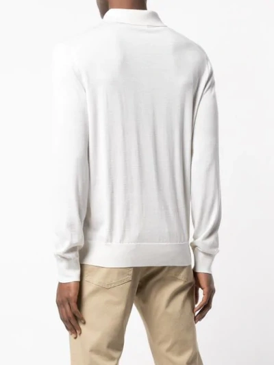 Shop Ermenegildo Zegna Slim In White