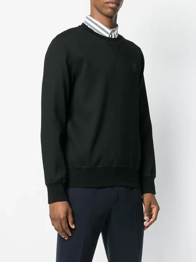 Shop Alexander Mcqueen Skull Patch Sweater In Black