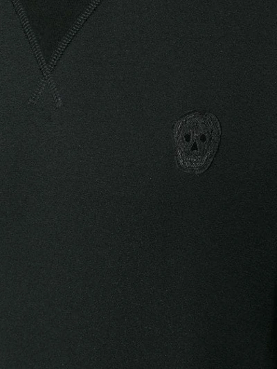 Shop Alexander Mcqueen Skull Patch Sweater In Black