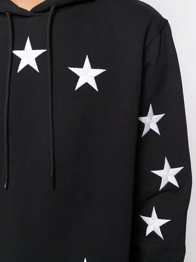 Shop Etudes Studio Star Print Hoodie In Black