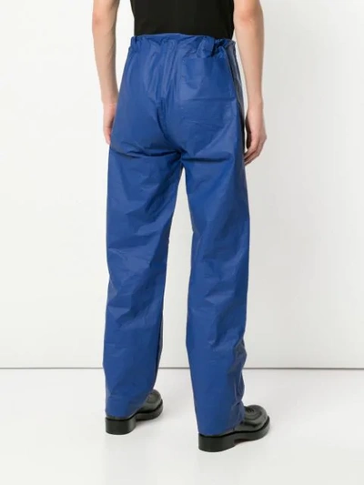 Shop Walter Van Beirendonck Drawstring Trousers In Blue
