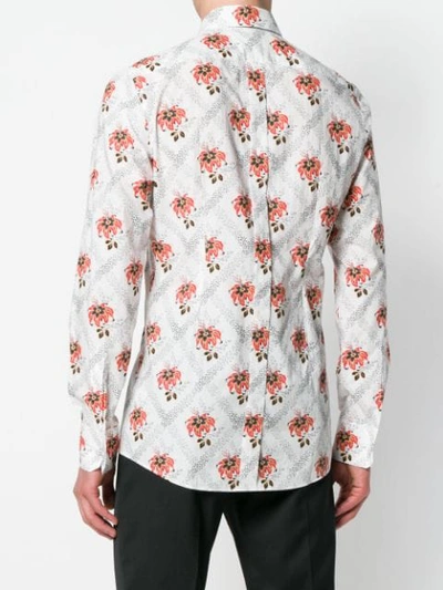 Shop Dolce & Gabbana Hawaiian Floral Print Shirt - White