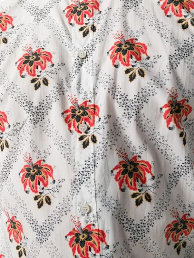 Shop Dolce & Gabbana Hawaiian Floral Print Shirt - White
