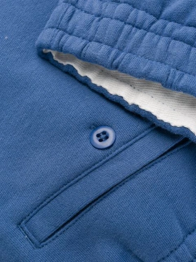 Shop Polo Ralph Lauren Logo Print Track Shorts In Blue