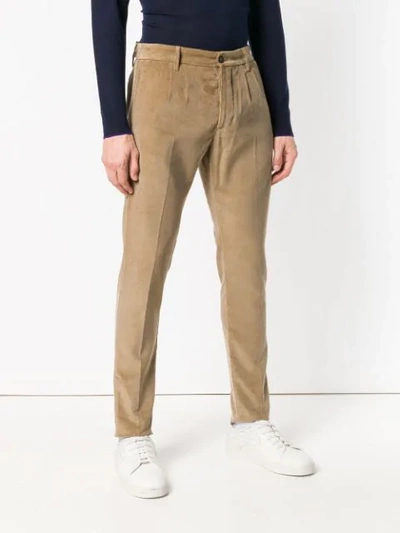 Shop Fortela Tapered Trousers In Neutrals