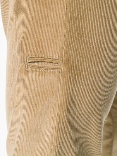 Shop Fortela Tapered Trousers In Neutrals