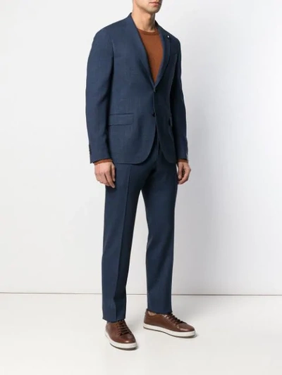 Shop Lardini Two-piece Suit In Blue