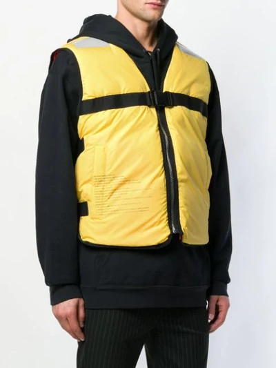 Shop Doublet Life Jacket Padded Vest - Yellow