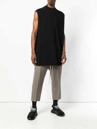 Shop Rick Owens Oversized Tank Top In Black