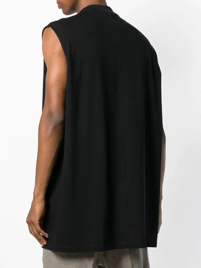 Shop Rick Owens Oversized Tank Top In Black